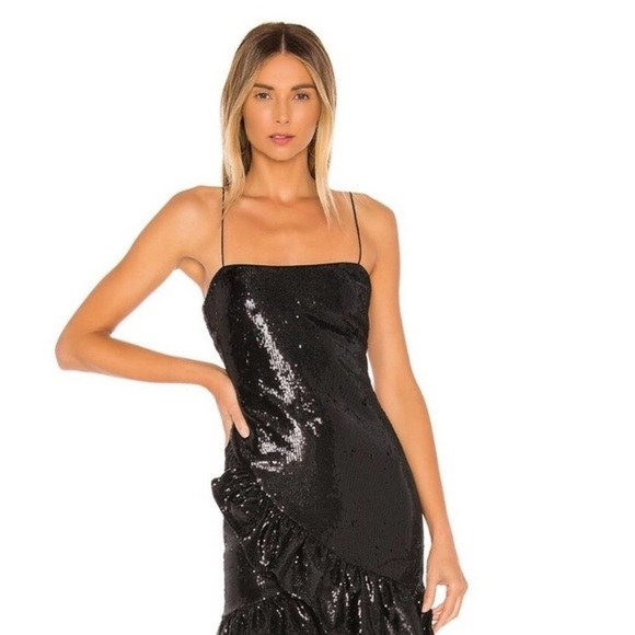 Likely Lilia Sequined Ruffle Cocktail Dress 6 - Picture 2 of 16
